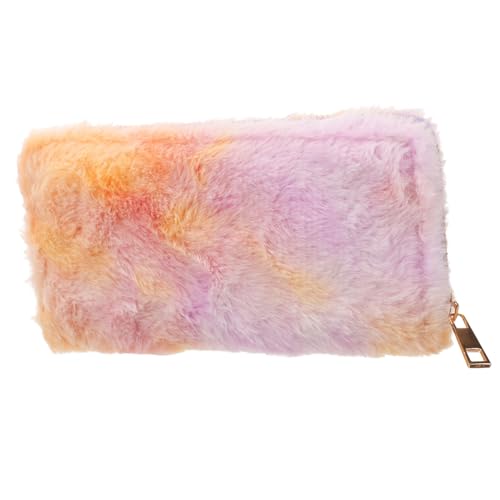 HEALEEP 1 Stück Modischer Plüsch Geldbeutel für Damen Reißverschluss Wallet Regenbogenfarben Langer Handtasche für Studenten Kreatives Design für Verschiedene Anlässe HEALEEP 1 Stück Modischer Plüsch Geldbeutel für Damen Reißverschluss Wallet Regenbogenfarben Langer Handtasche für Studenten Kreatives Design für Verschiedene Anlässe von HEALEEP