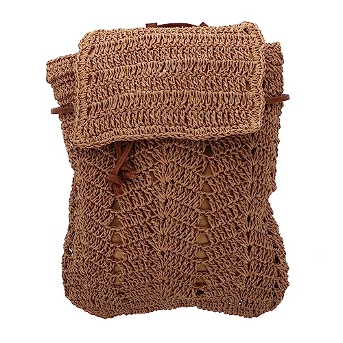 HEALEEP 1 Stück Strandtasche Damen Geflochtene Umhängetasche mit Zugband Vielseitiger Rucksack für Sommer Outdoor Aktivitäten Leicht und Langlebig für Strand und Freizeit HEALEEP 1 Stück Strandtasche Damen Geflochtene Umhängetasche mit Zugband Vielseitiger Rucksack für Sommer Outdoor Aktivitäten Leicht und Langlebig für Strand und Freizeit von HEALEEP