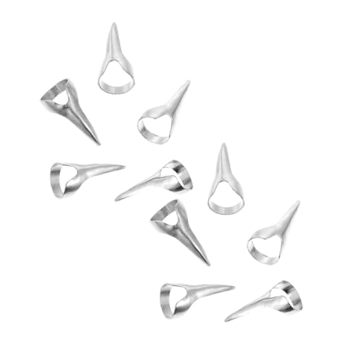 HEALEEP 10 Stück Teiliges Halloween Punk Party Fingerringe aus Langlebiger Handdekoration für Kostüm und Festliche Anlässe Attraktiver Schmuck zur Halloween Verkleidung von HEALEEP