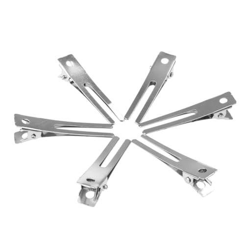 HEALEEP 100 Stück Dicke Doppelzinken Haarspangen aus Metall Robuste Duckbill Clips zum Einklemmen von Haarsträhnen DIY Haarschmuck für Frauen und Mädchen Vielseitig Einsetzbar von HEALEEP