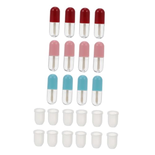 HEALEEP 12 Stück Mini Lip Balm Tubes Nachfüllbare Leere Lippenbalsam und Lipgloss Behälter aus Hochwertigem Platzsparend und Auslaufsicher für Unterwegs Zufällige Farbe Zufällige Farbe von HEALEEP