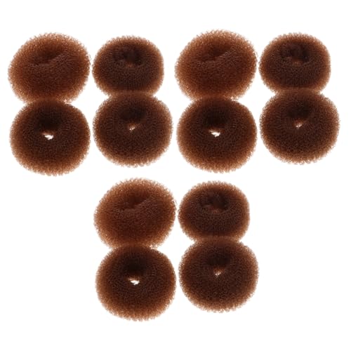 HEALEEP 12 Stück Teiliges Haarschmuck Mädchen Kleiner Donut Bun Maker in Hellbraun Einfach zu Verwendender Haarformer für Ballett Schule und Tägliches Styling von Kleinkindern von HEALEEP