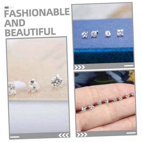 HEALEEP 12 Stück Teiliges Nasenpiercing Edelstahl Förmig mit Funkelnden Zirkonia Nasenringe Damen Hypoallergen Langlebig Modischer Körperschmuck von HEALEEP