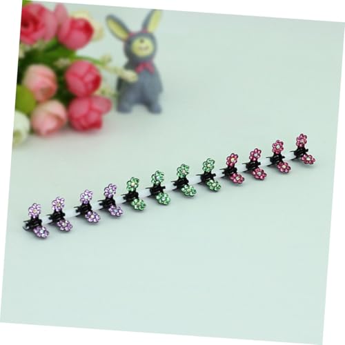 HEALEEP 120 Stück Teiliges Buntes Haarklammer Mädchen Kleine Blüten haarspangen Robuste Mini krallenclips in Farben Einfaches Styling Geschenk für Junge Mädchen von HEALEEP