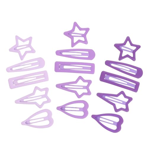 HEALEEP 15 Stück Teiliges Haarspangen für Mädchen Metall Haarklammern Verschiedenen Formen Stern Herz Tropfen Rechteck Vierpunktstern Niedliche Haarschmuck Clips für HEALEEP 15 Stück Teiliges Haarspangen für Mädchen Metall Haarklammern Verschiedenen Formen Stern Herz Tropfen Rechteck Vierpunktstern Niedliche Haarschmuck Clips für von HEALEEP
