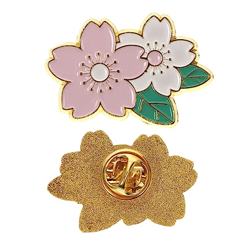 HEALEEP Kirschblüten Brosche Japanischer Stil Zinklegierung Anstecknadel Für Kleidung Modische Brosche Für Hochzeiten Und Partys Zarte Und Tragbare Dekoration Für Pullover Jacken Und von HEALEEP