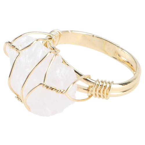 HEALEEP Verstellbarer Modischer Finger Ring Aus Natürlichem Edelstein Elegantes Schmuckstück Für Frauen Für Geschenke Zu Besonderen Anlässen Für Täglichen Gebrauch von HEALEEP
