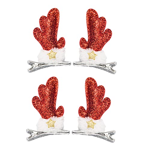 HEALEEP 2 Paar Haarspangen Aus Elchgeweih Weihnachts Haarschmuck Weihnachts Haar Accessoires Mädchen Haarspangen Für Enten Mädchen Haar Accessoires s von HEALEEP