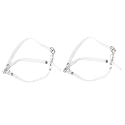 HEALEEP 2 Paare Anti rutsch Schnürsenkel für High Heels Transparent PU Material mit Metallverschluss Verstellbare Schuhriemen für Damen Pumps und Flache Schuhe Rutschfester Halteband von HEALEEP