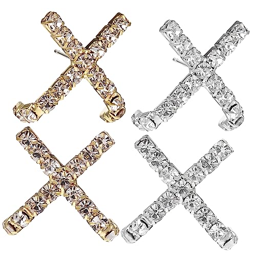HEALEEP 2 Paare Silberkreuz Ohrstecker mit Funkelndem Zirkonia für Damen Ohrringe für Besondere Anlässe Leicht und Langlebig für Partys und Dates von HEALEEP