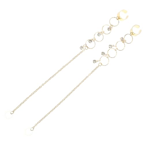 HEALEEP 2 Stck Metallringe Ohrclips für Kabellose Kopfhörer Ohrschmuck mit Anti verlust funktion Leichte Modische Ohrclips Passend für Airpods und Headsets von HEALEEP