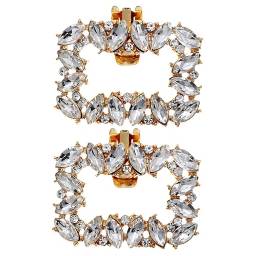 HEALEEP 2 Stück Abnehmbare Strass Schuhclips Dekorative Schuhschnallen für High Heels Hochzeitsschmuck Vielseitig für Partys und Besondere Anlässe Langlebiges Design von HEALEEP