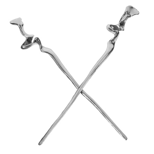 HEALEEP 2 Stück Chinesische Haarstäbe Antik Stil Haarnadeln Für Frauen Unregelmäßiges Design Schwarz Haarschmuck Für Hochzeiten Und Besondere Anlässe von HEALEEP