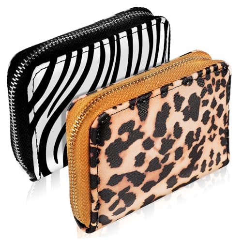HEALEEP 2stücke Mini Geldbörse Mit Reißverschluss Kartenetui Für Damen Münzbeutel Ausweistasche Kleine Brieftasche Tragbar Für Bargeld Und Karten von HEALEEP