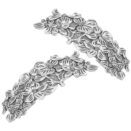 HEALEEP 2 Stück Damen Haarklammern Retro Haarspangen mit Blumenmotiv Langlebig und Sicher Rutschfest Geeignet für Alltag Party Hochzeit Stilvolle Haarschmuck für Frauen und Mädchen von HEALEEP