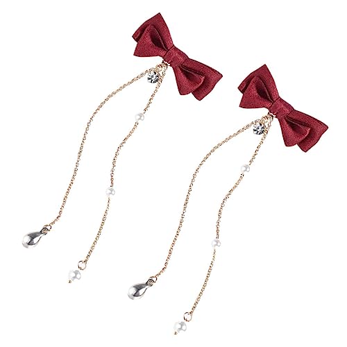 HEALEEP 2 Stück Damen Haarschmuck mit Schleifenmotiv und Quasten Haarspangen für Mädchen und für Feste Partys und Alltag HEALEEP 2 Stück Damen Haarschmuck mit Schleifenmotiv und Quasten Haarspangen für Mädchen und für Feste Partys und Alltag von HEALEEP