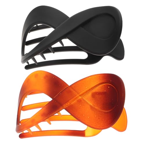 HEALEEP 2 Stück Förmige Haarklammern für Damen Rutschfeste Haarclips aus Robustem für Dünnes und Dickes Haar Design für von HEALEEP