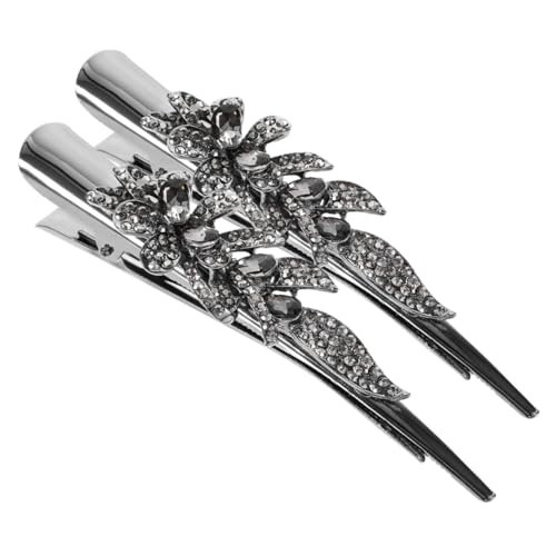 HEALEEP 2 Stück Große Haarklammern mit Strass für Damen Vintage Metall Haarschmuck Haaraccessoires für Alltag und Besondere Anlässe von HEALEEP