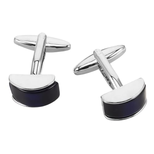 HEALEEP 2 Stück Herren Manschettenknöpfe für Hemden Stilvolle Französische Stil Accessoires Langlebig und Vielseitig für Business Hochzeit Party Einfache Handhabung Modisches Design von HEALEEP