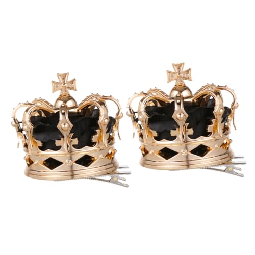 HEALEEP 2stücke Königliche Mittelalterliche Krone Haarschmuck Haarclips Für Halloween Party Mädchen-haarclip Haarspange Als Accessoire Für Kostümpartys Und von HEALEEP