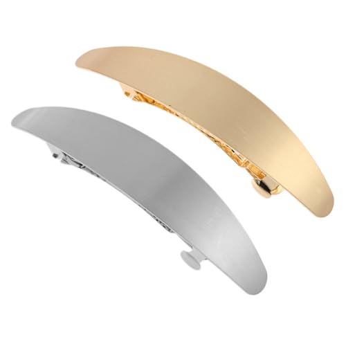 HEALEEP 2 Stücke Metall Haarnadeln Haar Clips für Damen Einfaches Design Silberne Haarspangen Haarschmuck für Hochzeiten und Partys von HEALEEP