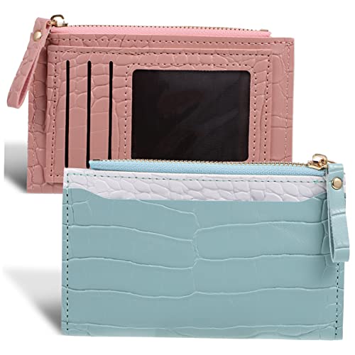 HEALEEP Damen Geldbörse PU Druck mit Reißverschluss Kleine Mehrzweck Geldbörse für Einkaufen und Reisen Dekorative Krokodilmuster Brieftasche von HEALEEP