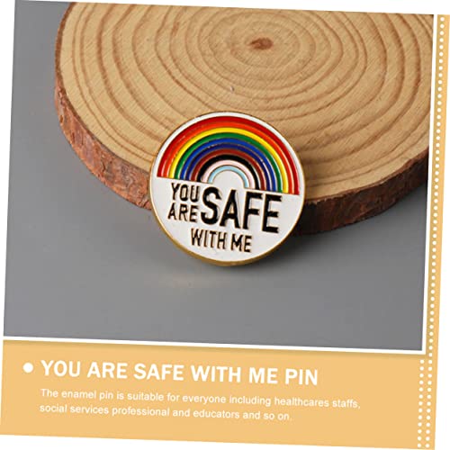 HEALEEP 2 Stück Regenbogen Buchstabenbrosche Damen Anstecknadel Emaille Anstecknadel Pride Anstecknadeln Dekorative Anstecknadel Sicherheitsnadel Schmuck Bunte von HEALEEP