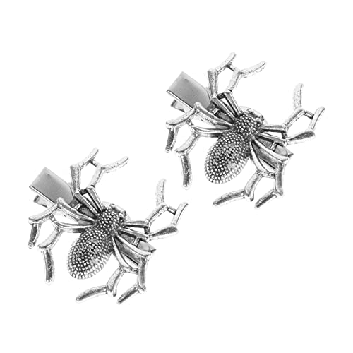 HEALEEP 2 Stück Spinnen Haarnadel Gruseliges Halloween Mädchen Gothic Spinnen Haarspangen Spinnen Haar Accessoires Schicke Spinnen Punk Dekorative Haarspangen Mini von HEALEEP