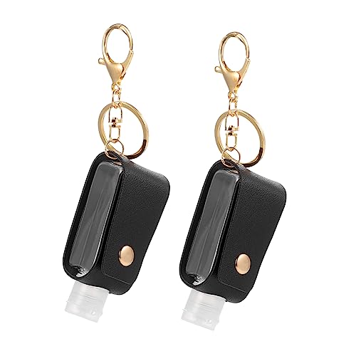 HEALEEP 2 Stücke Nachfüllbare Flasche mit Schutzhülle für Tragbare Schlüsselanhänger Flasche für Kinder für Zuhause Bad Camping und Reisen von HEALEEP