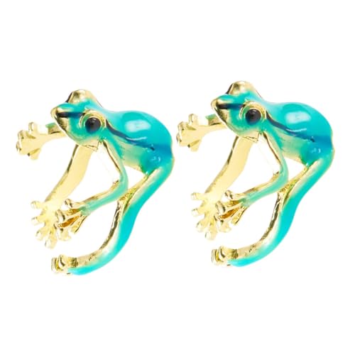 HEALEEP 2 Stück Verstellbares Frosch Ring Set für Damen Offener Fingerring aus Robustem Legierungs material Bequem Stilvoll und Einzigartig mit Niedlichem Tier motiv für Vielseitige von HEALEEP