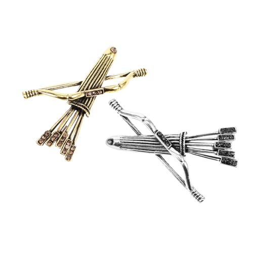 HEALEEP 2 Stück Vintage Herren Brosche Elegantes Design Metall Anstecknadel für Anzüge für Besondere Anlässe für Männer und Freunde von HEALEEP