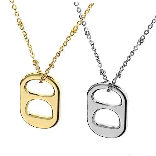 HEALEEP 2 Stück Zwei Zierliche Mädchen Anhänger Einzigartige Gold und Silberfarbene Schmuckstücke für Frauen Perfektes für Geburtstage und Anlässe von HEALEEP