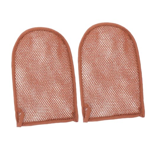 HEALEEP 2 Stücke Peeling Handschuhe aus Nylon Körperpeeling Duschhandschuhe für Damen und Herren Kompakt und Tragbar für Zuhause und Reisen von HEALEEP