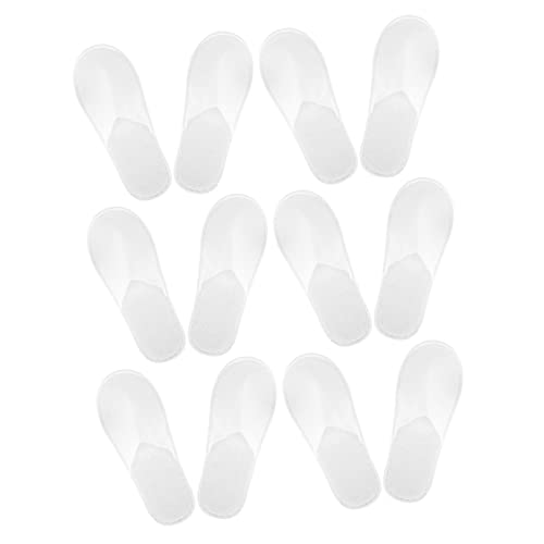 HEALEEP 20 Paare Einweg Hausschuhe Hotel Slipper Unisex Universalgröße Rutschfest Leicht Tragbar Reise Gäste Slipper aus Atmungsaktivem Vliesstoff für Männer Frauen von HEALEEP