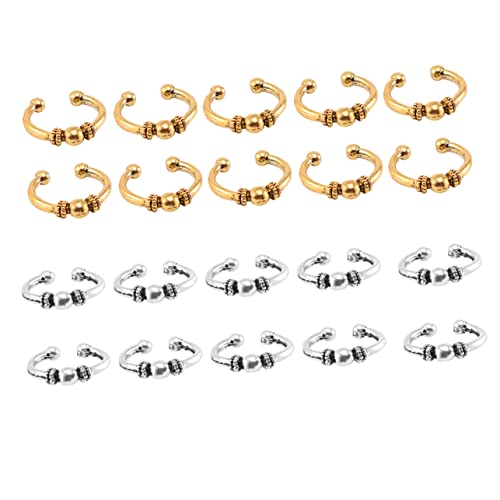HEALEEP 20stücke Diy Zopfclip Haarspangen Haarclips Ringform Haarnadeln Damen Haarschmuck Zubehör Für Hochzeit Party Fotos von HEALEEP
