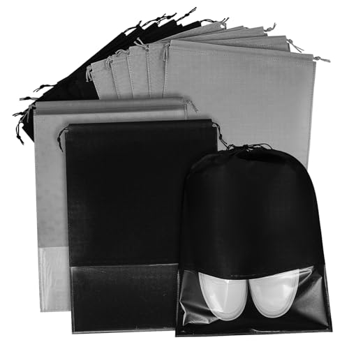 HEALEEP 20 Stück Teiliges Schuhbeutel mit Kordelzug Tragbare Aufbewahrungstaschen für Schuhe Staubschutz Geeignet für Damen und Herren Vielseitig Einsetzbar für Sneaker Lederschuhe von HEALEEP