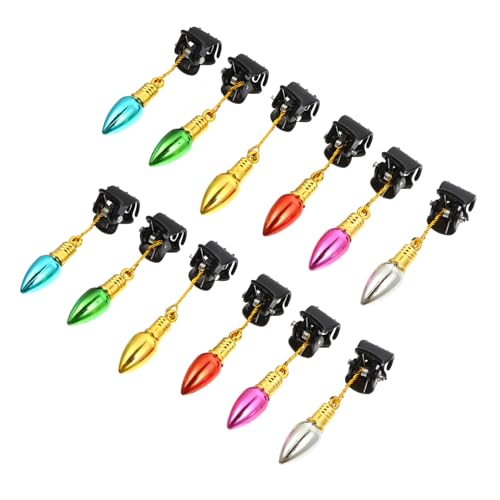 HEALEEP 24 Stück Teiliges Bartornament Mini-klammern Glänzende Kunststoff-bartclips für Männer Wiederverwendbarer Haarschmuck Festliche Weihnachtsdeko Sicherer Halt für von HEALEEP