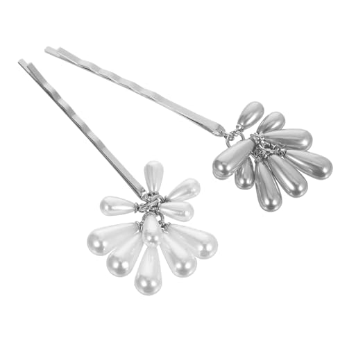 HEALEEP 2stücke Haarschmuck-clips Aus Metall Mit Perlen Für Damen Haarspangen Mit Seitlichem Clip Für Hochzeiten Partys Und Freizeitkleidung von HEALEEP
