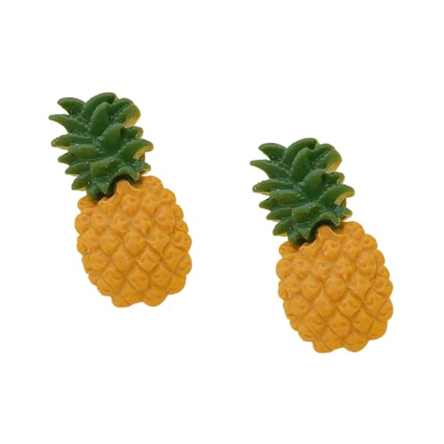 HEALEEP 3 Paare Ananas Ohrstecker Fruchtige Ohrhänger Damen Modeschmuck Sommer Ohrschmuck Geschenk für Mädchen von HEALEEP