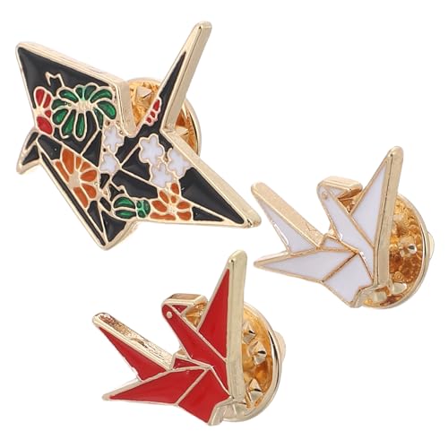 HEALEEP 3 STÜCKE Cartoon Brosche Kreative Legierungs Anstecknadel Lustiges Abzeichen für Kleidung Rote Weiße und Schwarze Designs für Damen und Herren von HEALEEP