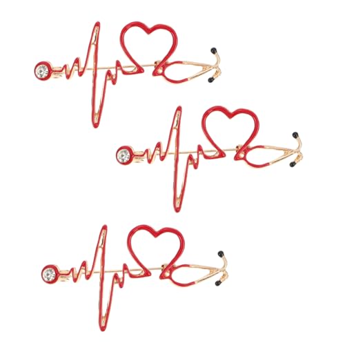 HEALEEP 3 Sätze Teiliges Kreativ Design Brosche Für Krankenschwestern Umweltfreundliches Material Langlebig Und Praktisch Für Medizinische Kleidung 3 Stück * 3 von HEALEEP