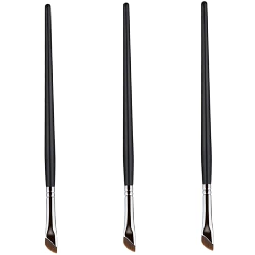 HEALEEP 3 Stück Teiliges Augen make up Pinsel mit Präzisem Eyeliner Weichen Concealer Pinseln und Vielseitigen Augenbrauenbürsten für Flexible Anwendung Leicht und Reisefreundlich von HEALEEP