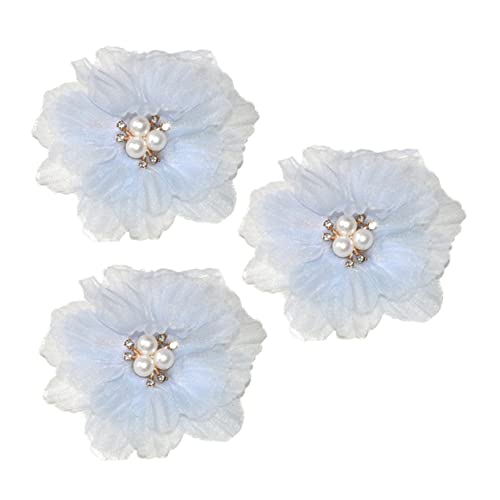 HEALEEP 3 Stück Teiliges Set Blumen Haarspangen mit Perlen für Mädchen Dekorative Haarklammern für Bezaubernde Frisuren für Hochzeiten und Besondere Anlässe von HEALEEP