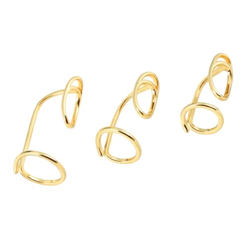 HEALEEP 3stücke Nagelringe Fingerringe Verstellbarer Ring Für Frauen Kupferring Ringdekor Nail Tips von HEALEEP