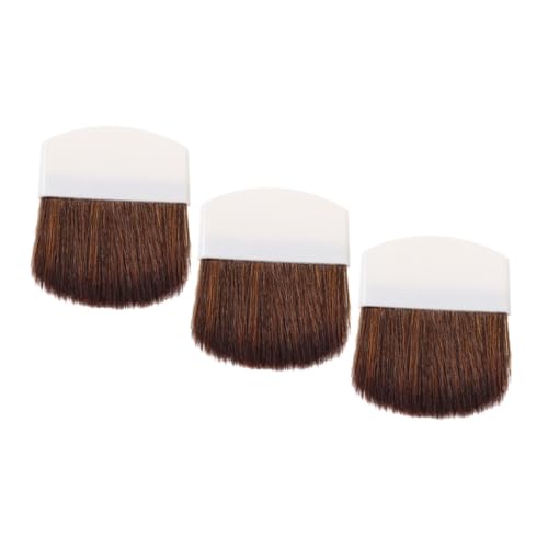 HEALEEP 3 Stücke Make Up Pinsel Satz Tragbare Foundation Pinsel für Damen Weiche Borsten für Creme und Puder für Reisen und Tägliches Makeup von HEALEEP