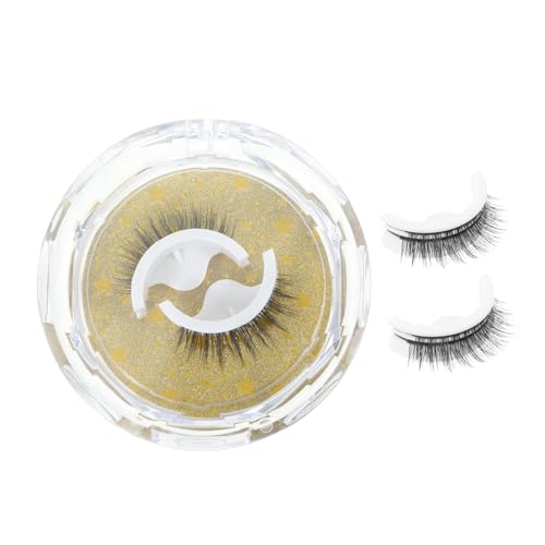 HEALEEP 4 Paare Selbstklebende Falsche Wimpern Für Frauen Wiederverwendbar Natürliche Wimpernverlängerung Einfach Anzuwenden Für Alltags Und Partymake up von HEALEEP