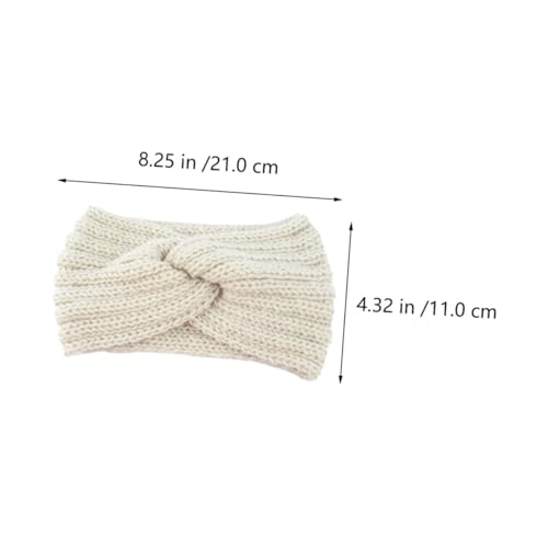 HEALEEP 4 STÜCKE Teiliges Damen Stirnband Kante Geknotetes Kreuzdesign Gestrickt Sanft zur Haut Ohrenschutz Vielseitig für Outdoor Winteraktivitäten Wie Wandern Radfahren Camping und von HEALEEP