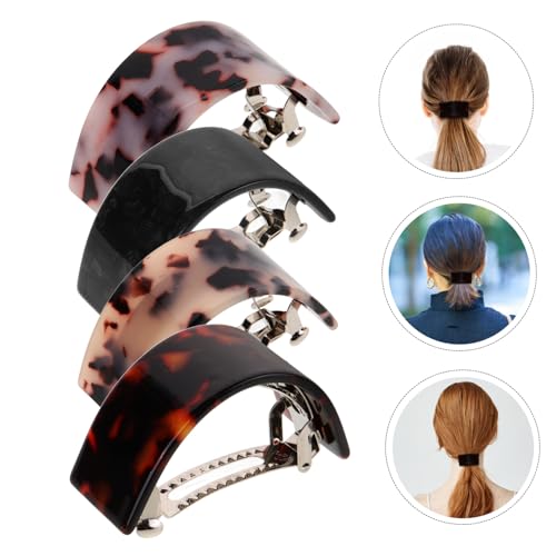 HEALEEP 4 Stück Haarklammern Halbkreis Design Federclip für Damen Leichtes Vintage Haarschmuck Geeignet für Partys Tanz und Festliche Anlässe Modische Ponytail Halterung HEALEEP 4 Stück Haarklammern Halbkreis Design Federclip für Damen Leichtes Vintage Haarschmuck Geeignet für Partys Tanz und Festliche Anlässe Modische Ponytail Halterung von HEALEEP