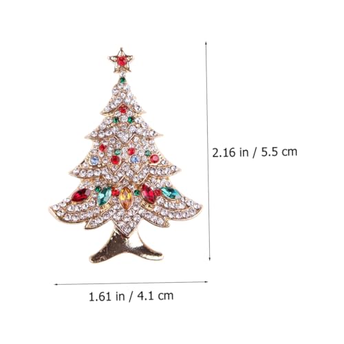 HEALEEP 4 Stück Öltropfen Brosche Weihnachts Brustnadel Weihnachts Glitzer Brosche Dekorationen Weihnachtsabzeichen Weihnachtsbroschen Für Frauen Weihnachtsnadeln Feiertags Party von HEALEEP