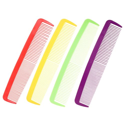 HEALEEP 4 Stück Riesiger Haarkamm Kostümzubehör Teiliges Rot Gelb und Grün für Halloween und Cosplay Lustiger Kamm für Clowns und Kostümpartys als Witziges Accessoire von HEALEEP